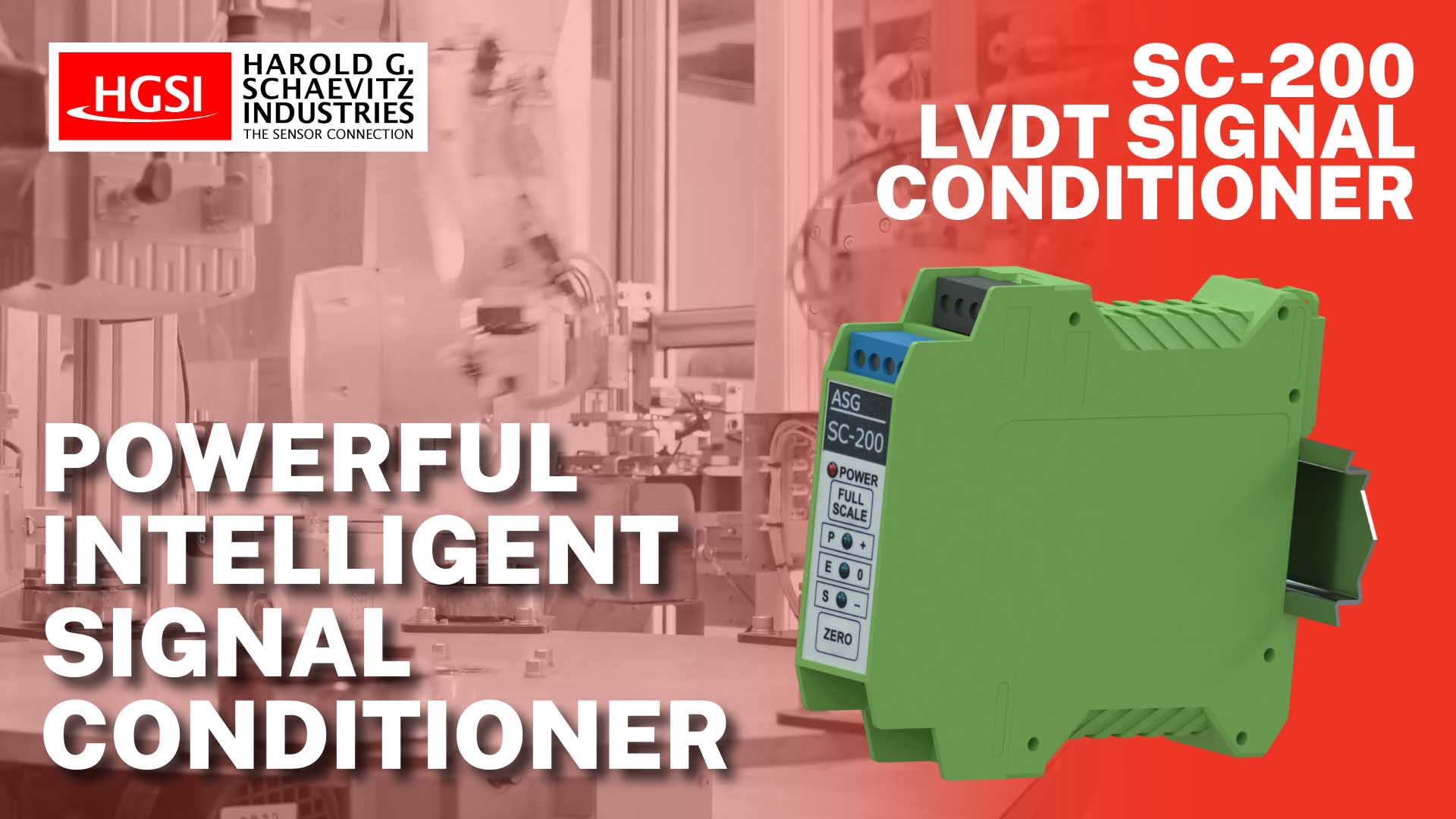 SC200 LVDT Signal Conditioner